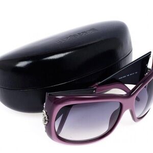 ROBERT CAVALLI Purple Sunglasses,Vintage Oversize Purple Cavalli Sunglasses